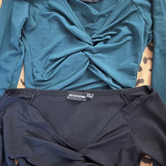 PrettyLittleThing Women's Off the Shoulder Tops - Picture 3 of 5